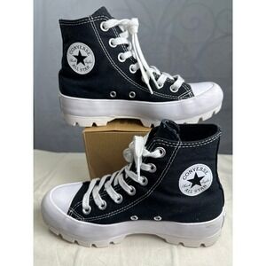 Converse Chuck Taylor All Star Lugged Platform hi Top B&W Sneakers Goth Grunge